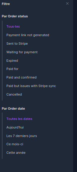 Stripe payments